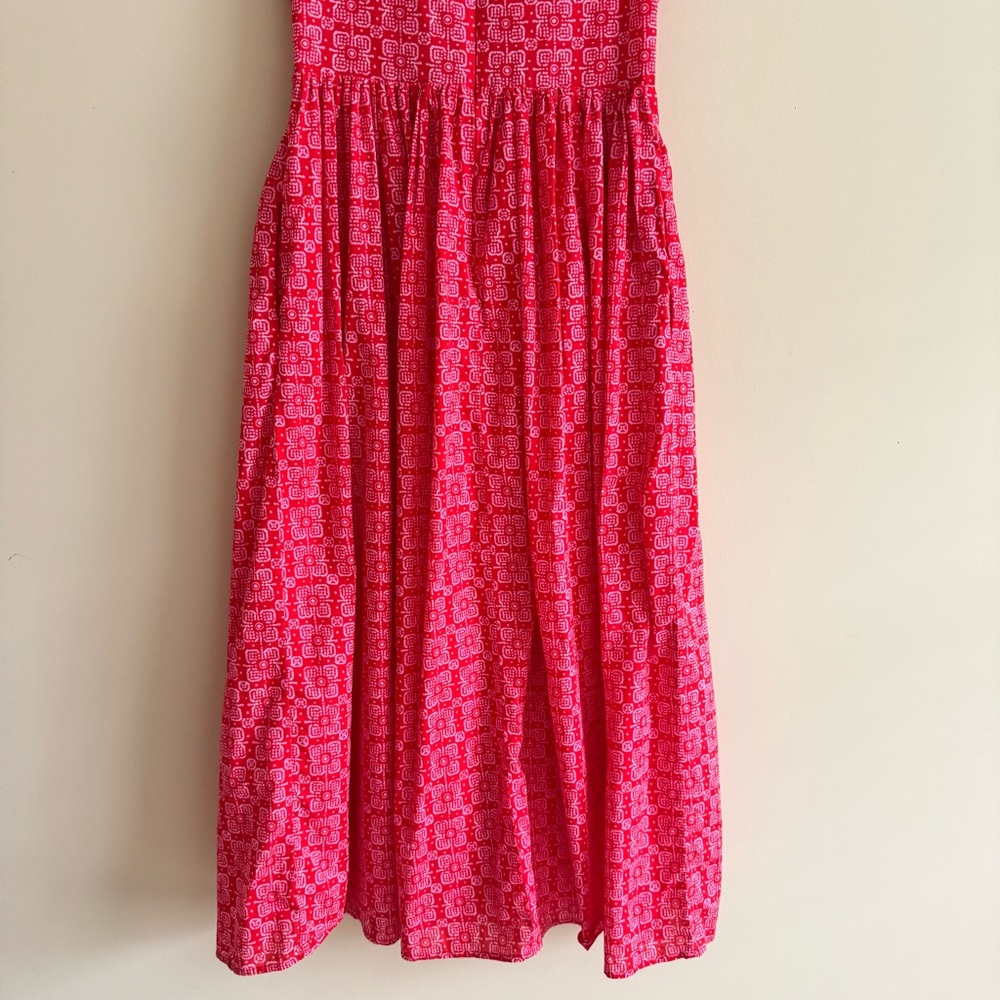 J.Crew Factory Smocked Boatneck Midi Dress Size XS - Picture 8 of 16